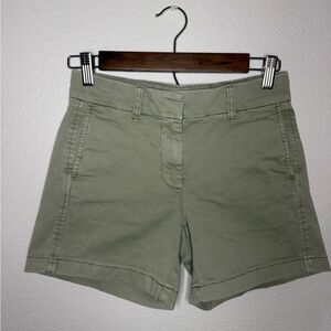 J. Crew Olive Green Tailored Cotton Shorts
